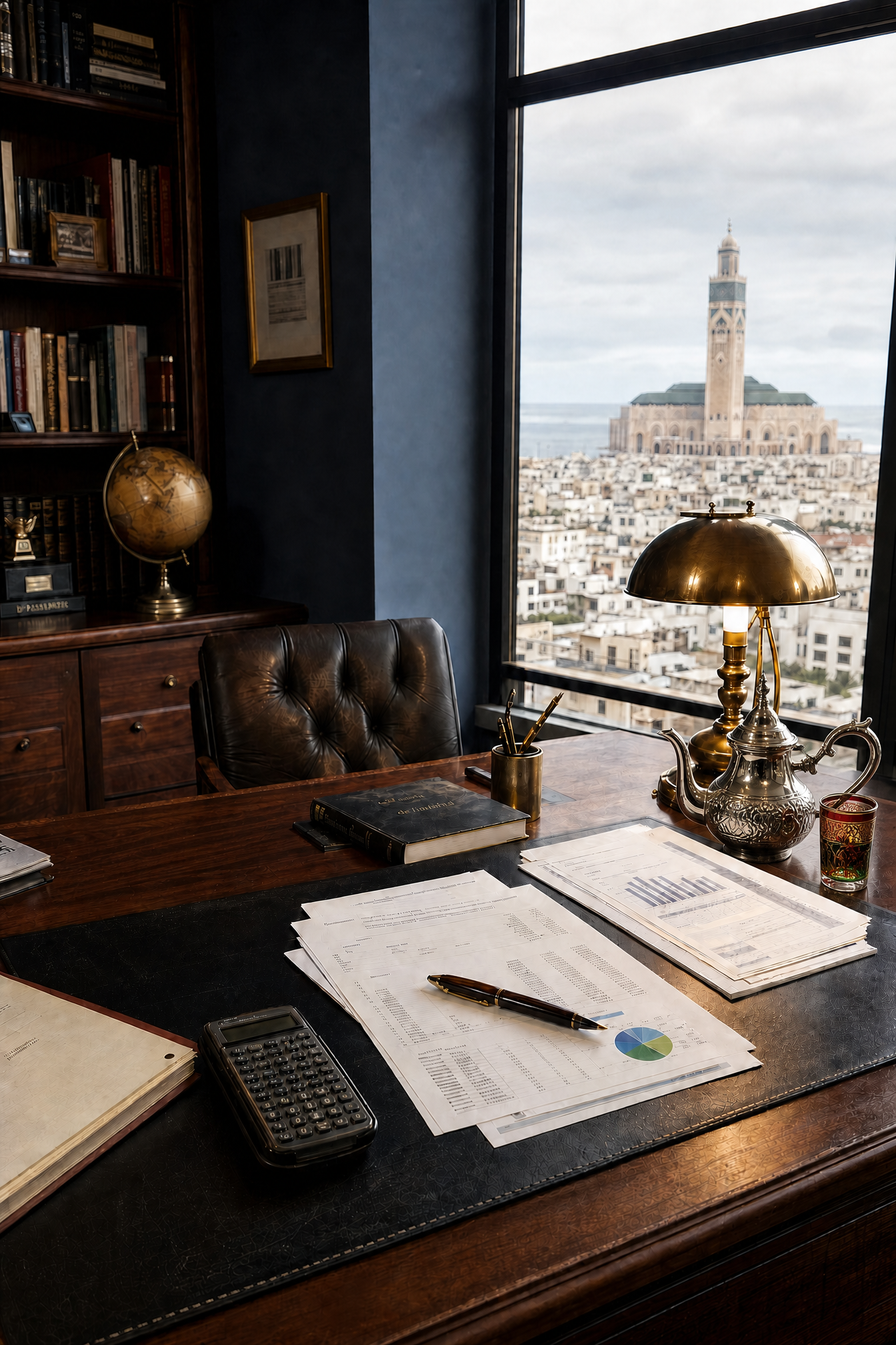 Bureau du cabinet Hans Corp à Casablanca.